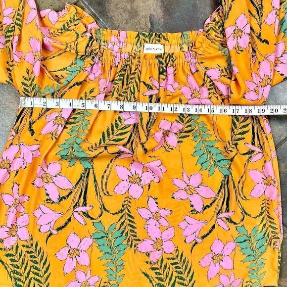 Gason & Latimer Off The Shoulder Tropical Floral Blouse Medium - Picture 7 of 11